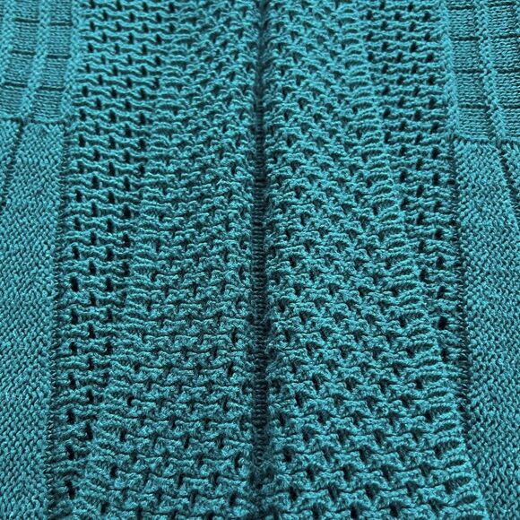 Notations Teal Long Sleeve Midweight Swingy Knit Cardigan Sweater - Picture 15 of 15